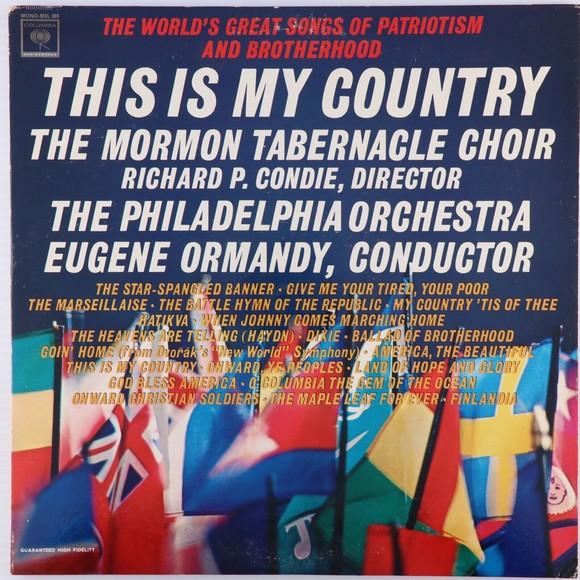 This Is My Country, Mormon Tabernacle Choir/Philadelphia Orchestra 2x LP Record - Picture 1 of 16